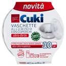 Cuki Conserva e Cuoce Vaschette Alluminio con Coperchi ultra-forza 8cm 10 pz